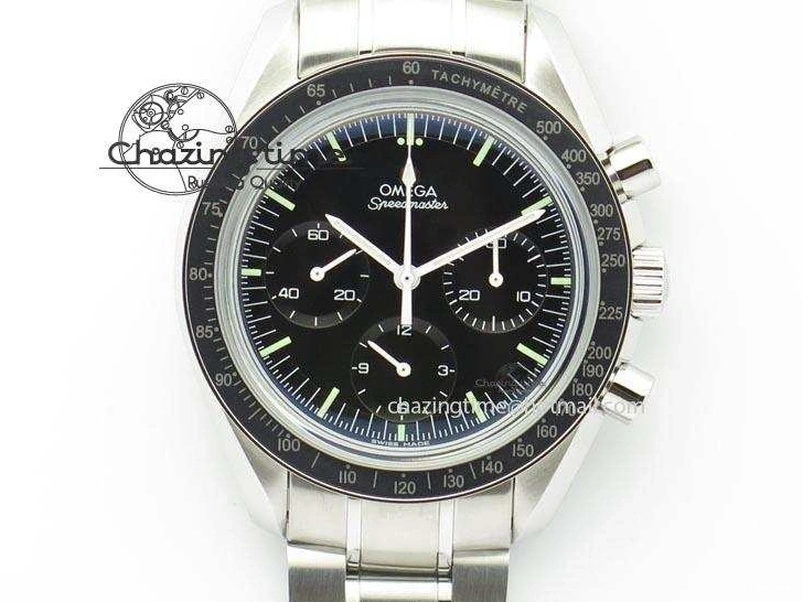 0406 Speedmaster MoonWatch Black Dial On SS Bracelet Seasonal 8228